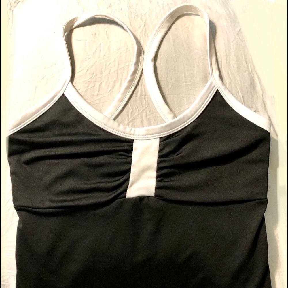 GAME TIME black with white trim fitted sport tank sizeM  good condition - Picture 10 of 13